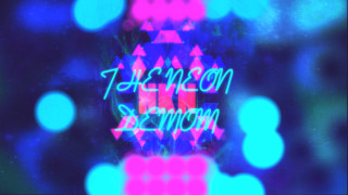 Blurry neon colored background neon - an album cover free wallpaper