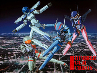 Futuristic suits flying city night - futuristic suit free wallpaper