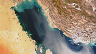 Satellite image desert water red - water free wallpaper for desktop