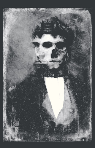 Black white man skull bowtie - ben templesmith free wallpaper