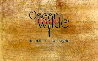 Poster cross oscar wilde map - a cross free wallpaper