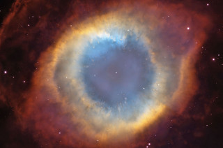 Large blue ring sky stars - space free wallpaper