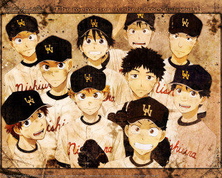 Baseball players hats smile mustache - a mustache free wallpaper