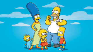 Man blue object simpsons beach - a surfboard free wallpaper
