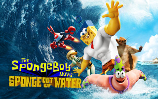 Cartoon character riding wave ocean - other character free wallpaper