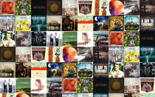 Collage album covers man woman 3 - a mosaic free wallpaper