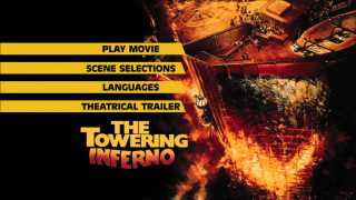 Fire burning background the towering - a movie poster free wallpaper
