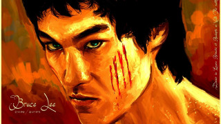 Bloody face man knife painting - a painting of a man free wallpaper