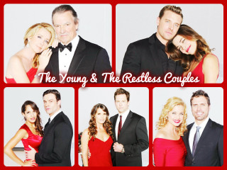Young reckless couple photo booth - a picture together free wallpaper