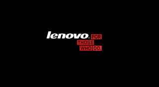 Lenovo logo black background red - logo free wallpaper