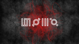 Red neon om bauhaus artist - a red neon sign free wallpaper