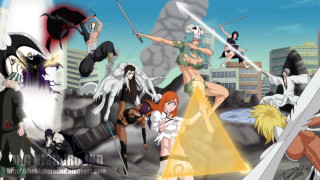 Anime characters cityscape sky background 4 - a sky background and a sky background free wallpaper