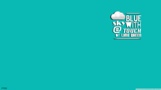Blue sky white cloud line - a wireframe diagram free wallpaper
