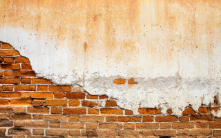 Brick wall white paint chipping - alberto burri free wallpaper