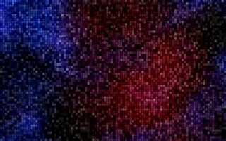 Red blue background squares pattern - an abstract painting free wallpaper