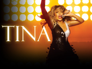 Woman black dress microphone yellow - video art free wallpaper