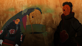 Two people black jackets standing - a painting of a man and woman free wallpaper