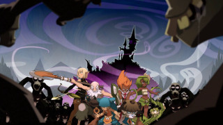 Cartoon characters castle bats flying 2 - a group of cartoon characters free wallpaper