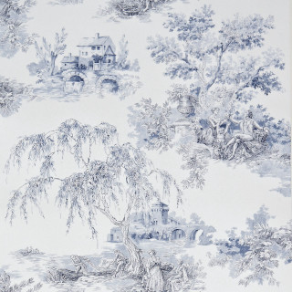 Tree house river bridge wallpaper - a flemish baroque free wallpaper