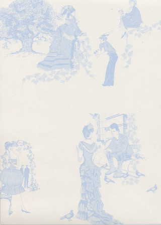 Woman man park trees bird - a branch free wallpaper