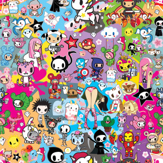 Cartoon characters pattern wallpaper pop - a wallpaper background free wallpaper