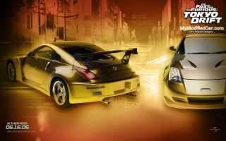 Cars city red yellow background - a city street free wallpaper