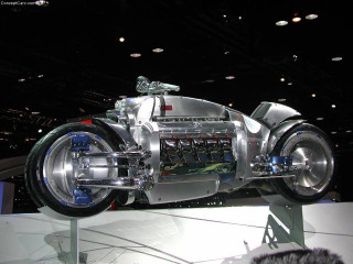 Futuristic motorcycle showroom dark room - dieselpunk free wallpaper