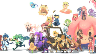Cartoon characters group white background 8 - a group of cartoon characters free wallpaper