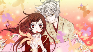 Anime couple long hair cat 2 - long hair and a cat ears free wallpaper
