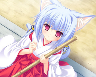 Anime girl blue hair white - blue hair free wallpaper for desktop
