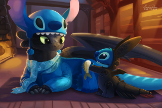 Blue dragon black dragon sitting - dragon art free wallpaper