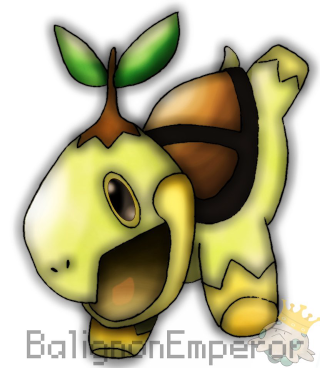 Pokemon cartoon green leaf black - its chest free wallpaper