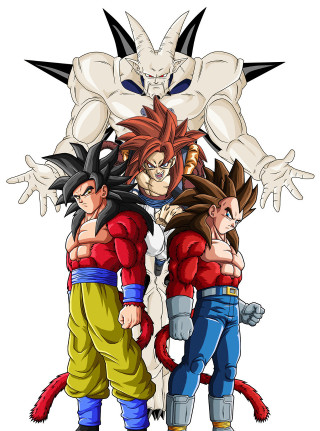 Dragon ball characters group arms - cell free wallpaper