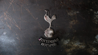 Logo closeup black background white - temporary art free wallpaper