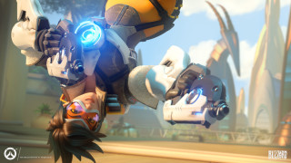 Overwatch character gun video game - a character free wallpaper
