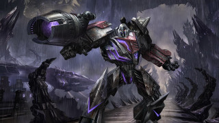 Futuristic robot huge gun helmet 2 - huge free wallpaper