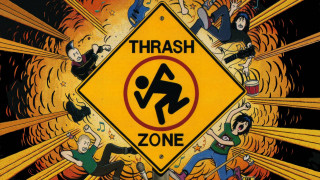 Trash zone cartoon characters fire - a yellow triangle free wallpaper