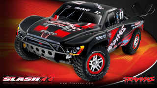 Black truck red white graphics - graphic free wallpaper