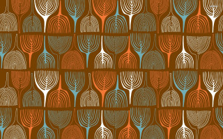 Circles trees brown background blue - paper texture free wallpaper