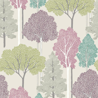 Pastel trees leaves pattern wallpaper - free forest wallpaper