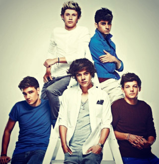 Young men sitting together chair - a poster free wallpaper