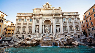 Fountain statue building front image - alesso baldovinetti free wallpaper