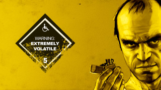 Man holding gun warning sign - extreme illustration free wallpaper
