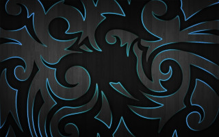 Black background blue swirls wooden - wooden free wallpaper