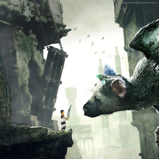 Monkey boy city giant building - 2 d game art free wallpaper