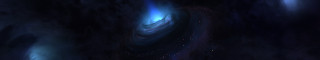 Black hole blue light space - chris cold free wallpaper