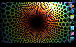 Computer screen colorful pattern black - caustic free wallpaper