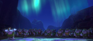 Animated animals stage crowd dark - firefly free wallpaper
