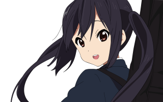 Girl black hair surprised expression - a black shirt free wallpaper