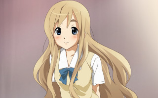Blonde haired girl long hair 2 - long hair and a bow tie free wallpaper
